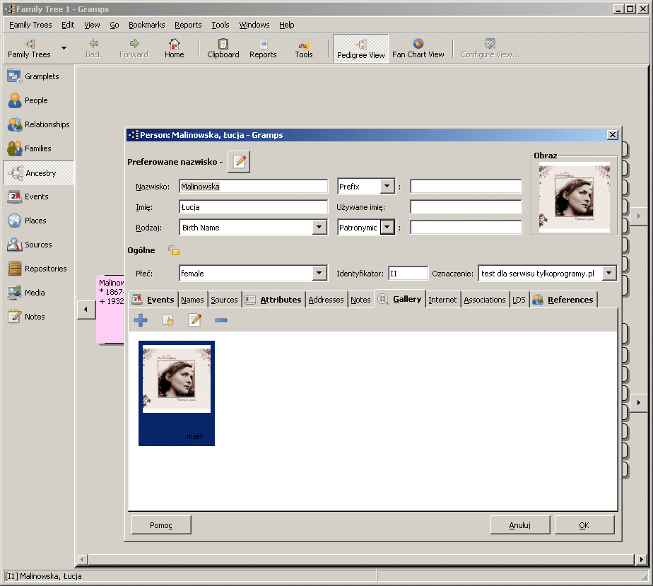 Gramps 4 1 2 Program Do Tworzenia Drzewa Genealogicznego Za Darmo